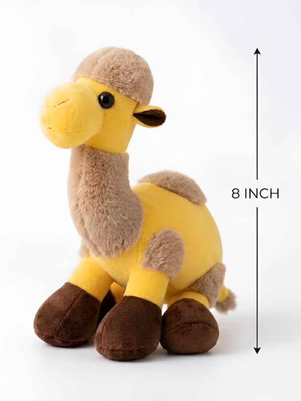 Camel Plush Toy - Yellow 8 Inch Soft Stuffed Desert Animal ST14745