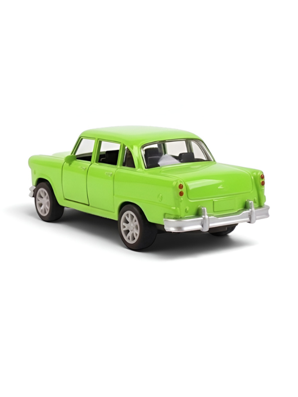 Classic Vintage Ambassador Style Sedan Toy Car  | High-Quality ABS Plastic Green TV5957.
