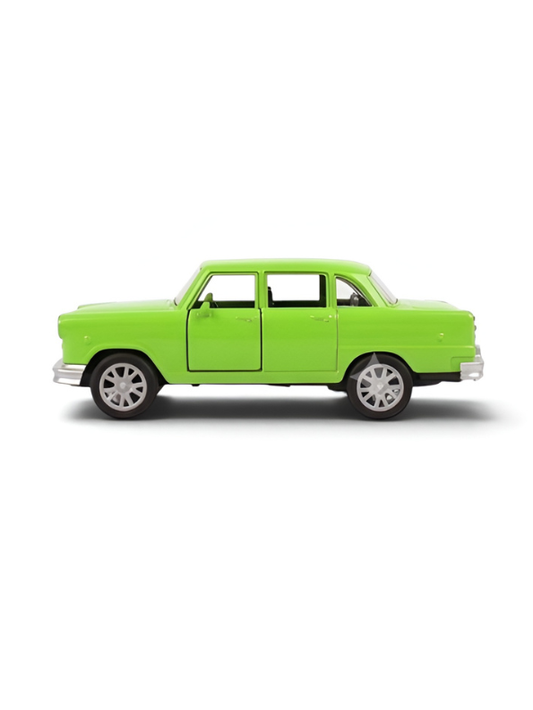 Classic Vintage Ambassador Style Sedan Toy Car  | High-Quality ABS Plastic Green TV5957.