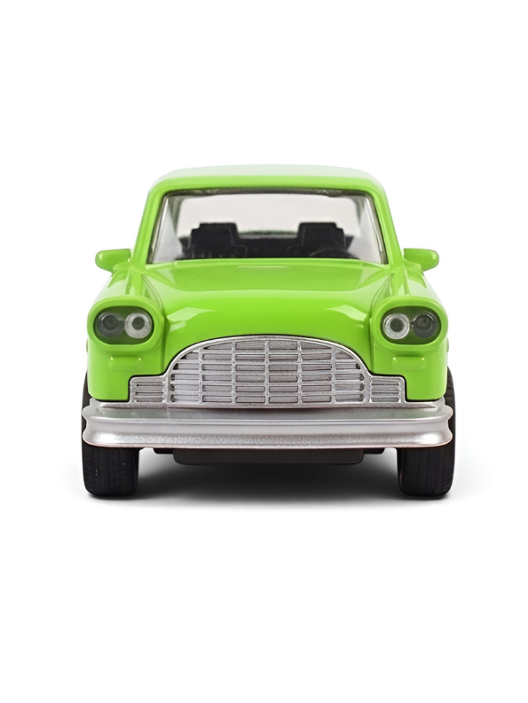 Classic Vintage Ambassador Style Sedan Toy Car  | High-Quality ABS Plastic Green TV5957.