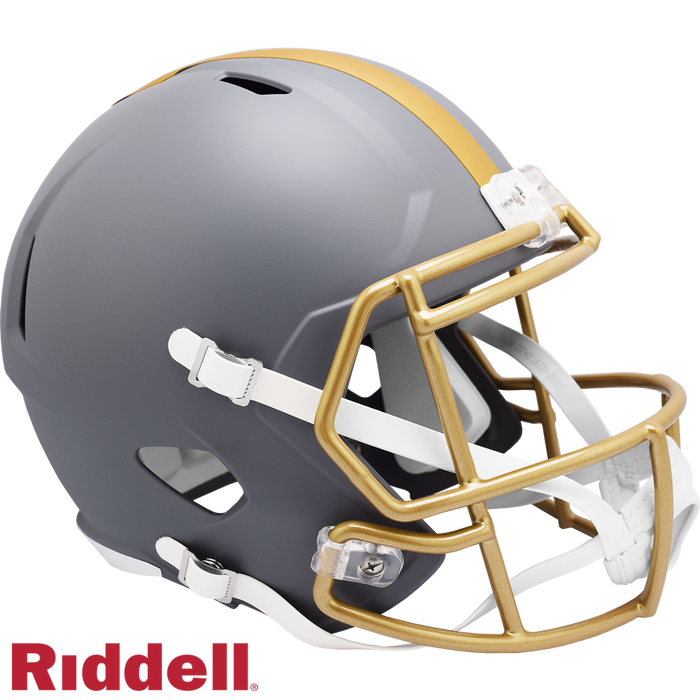 Cleveland Browns Helmet Riddell Replica Full Size Speed Style Slate Alternate-0