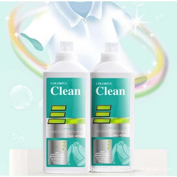 1. Colorful Clean Oxygen Bleach Liquid (Pack of 2)