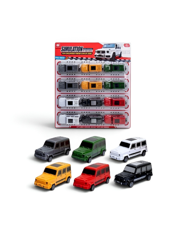 Colorful Pull Back Toy Cars – Off-Road SUV Vehicle Set LMI16078.