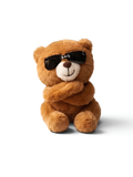 Cool Brown Teddy Bear Plush Toy with Sunglasses – 8-Inch Soft Stuffed Animal ST14752.