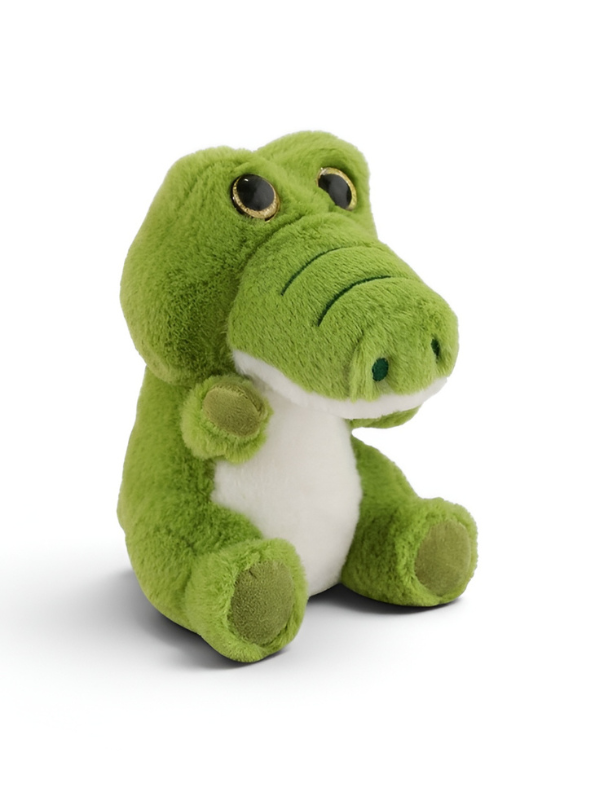 Crocodile Plush Toy - 8-Inch Seated Green Alligator Stuffed Animal, Soft Snuggly Crocodile Soft Toy for Kids ST11948