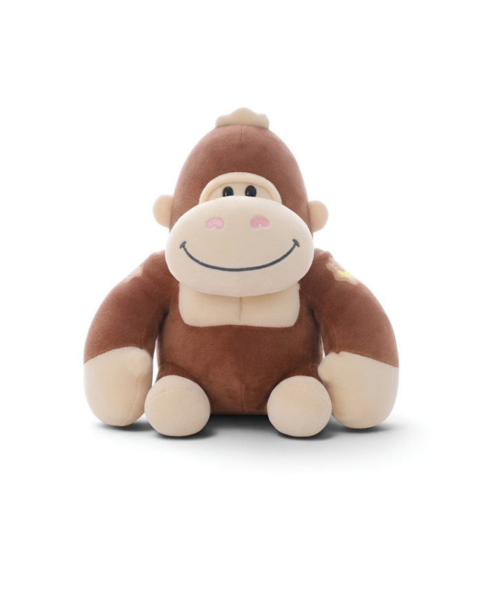 Cute 8-Inch Gorilla Stuffed Animal Plush Toy Brown ST11456.