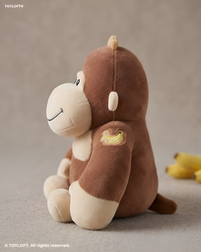 Cute 8-Inch Gorilla Stuffed Animal Plush Toy Brown ST11456.