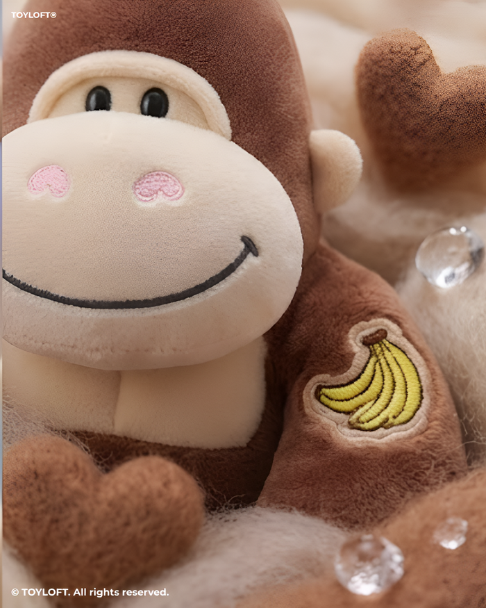 Cute 8-Inch Gorilla Stuffed Animal Plush Toy Brown ST11456.