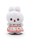 Cute 8-Inch Peach Print Bunny Rabbit Plush Toy – Soft Stuffed Animal for Kids & Collectors ST14488