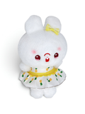 Cute 8-Inch Yellow Print Bunny Rabbit Plush Toy – Soft Stuffed Animal for Kids & Collectors ST14488
