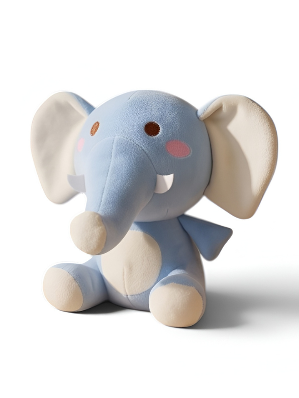 Cute Blue Elephant Plushie - 7-Inch Premium Soft Stuffed Animal Toy for Kids ST16476
