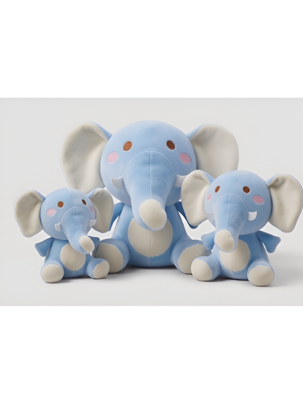 Cute Blue Elephant Plushie - 7-Inch Premium Soft Stuffed Animal Toy for Kids ST16476