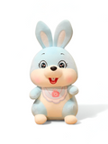 Cute blue plush bunny with bib | soft Toy stuffed animal for babies and kids ST14142