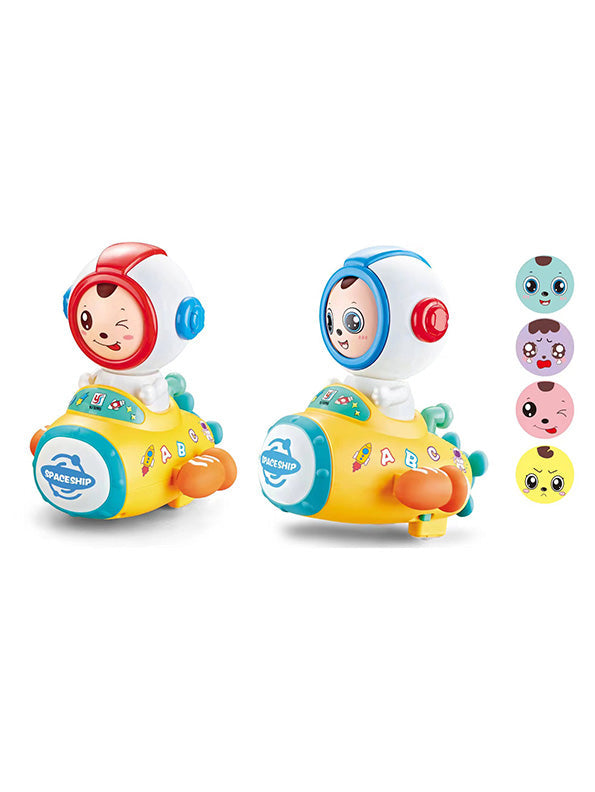Cute Face Changing Astronaut Toy For Kids | Music & Lights - Toyloft