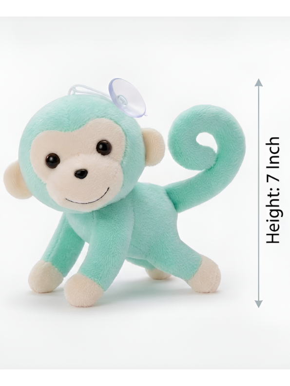 Cute Mint Green Monkey Plush Toy – 7-Inch Soft Stuffed Animal for Kids & Toddlers ST11917