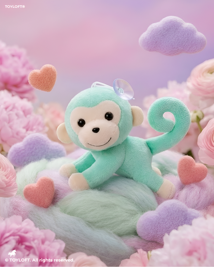 Cute Mint Green Monkey Plush Toy – 7-Inch Soft Stuffed Animal for Kids & Toddlers ST11917