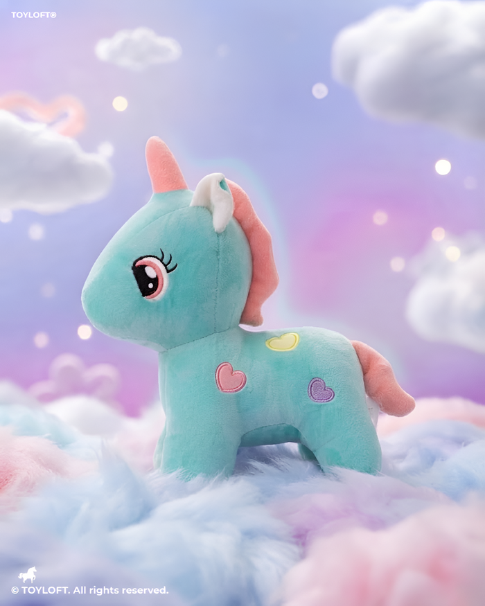 Cute Mint Green Unicorn Dinosaur Stuffed Animal Plush Soft Toy ST9625
