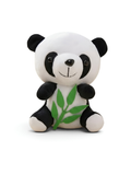 Cute Panda Plush Soft Toy with Bamboo Leaf 7 Inch – ST12515.