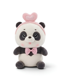 Cute Panda Plush Toy with Pink Heart Headband & Bow Tie - 8" Soft Stuffed Animal ST15762