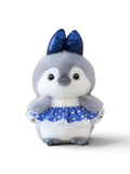 Cute Penguin Plush Toy 8-Inch with Blue Bow and Skirt | Soft Stuffed Animal Doll for Girls and Kids Gifting ST16462
