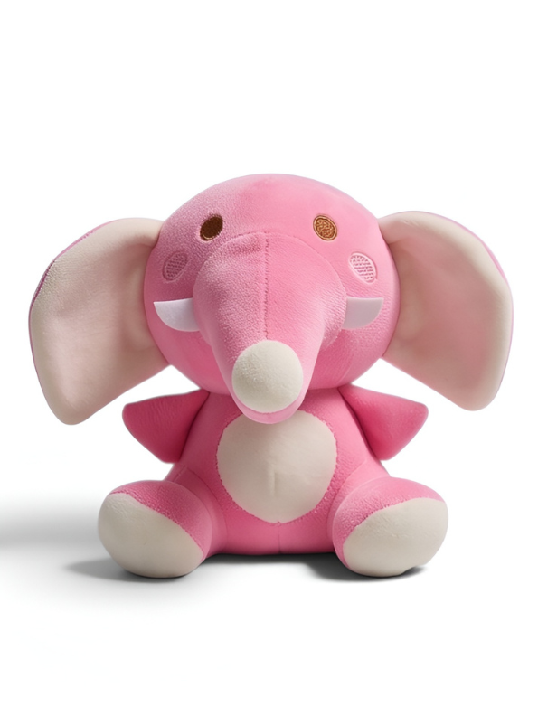 Cute Pink Elephant Plushie - 7-Inch Premium Soft Stuffed Animal Toy for Kids ST16476