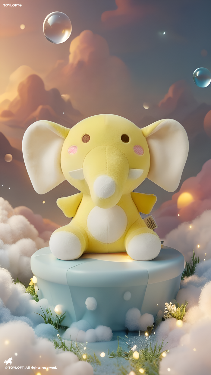 Cute Pink Elephant Plushie - 7-Inch Premium Soft Stuffed Animal Toy for Kids ST16476