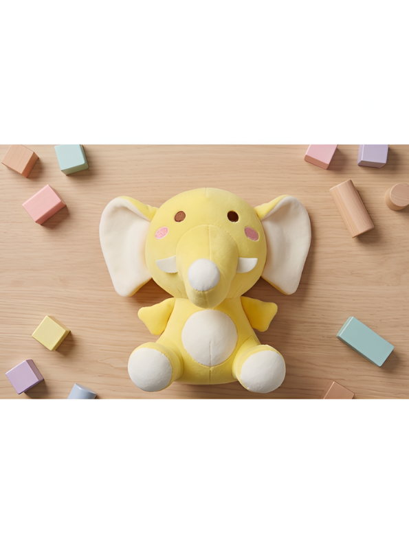 Cute Pink Elephant Plushie - 7-Inch Premium Soft Stuffed Animal Toy for Kids ST16476