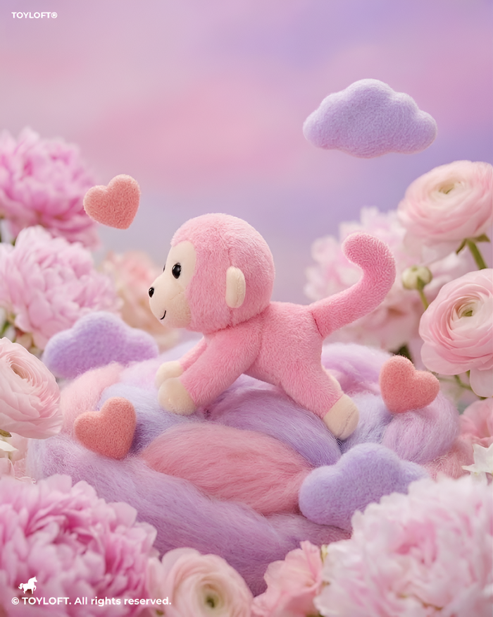 Cute Pink Monkey Plush Toy – 7-Inch Soft Stuffed Animal for Kids & Toddlers ST11917