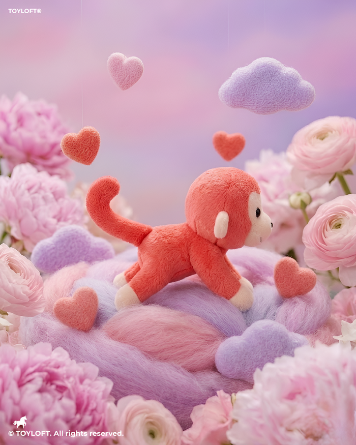 Cute Red Monkey Plush Toy – 7-Inch Soft Stuffed Animal for Kids & Toddlers ST11917