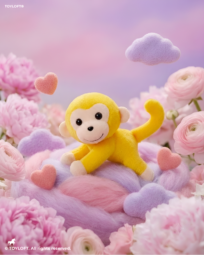 Cute Yellow Monkey Plush Toy – 7-Inch Soft Stuffed Animal for Kids & Toddlers ST11917