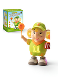 Dancing Elephant Toy with LED Lights and Music, 2-Gear Adjustable Interactive Crawling & Walking Animal Toy TV7369