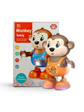 Dancing Monkey Toy – Electronic Swinging Monkey with Music & Lights LMI15169.