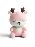 Deer Plush Toy – 10-Inch Cute Pink Soft Stuffed Animal with Scarf for Kids and Toddlers ST11473