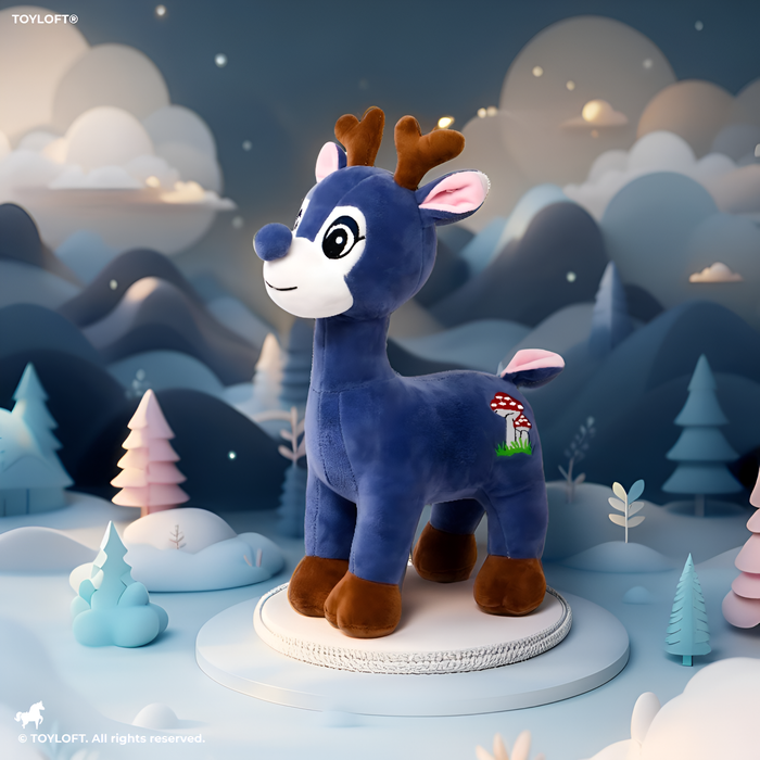 Deer Soft Toy For Kids - Blue (MS-M-4)
