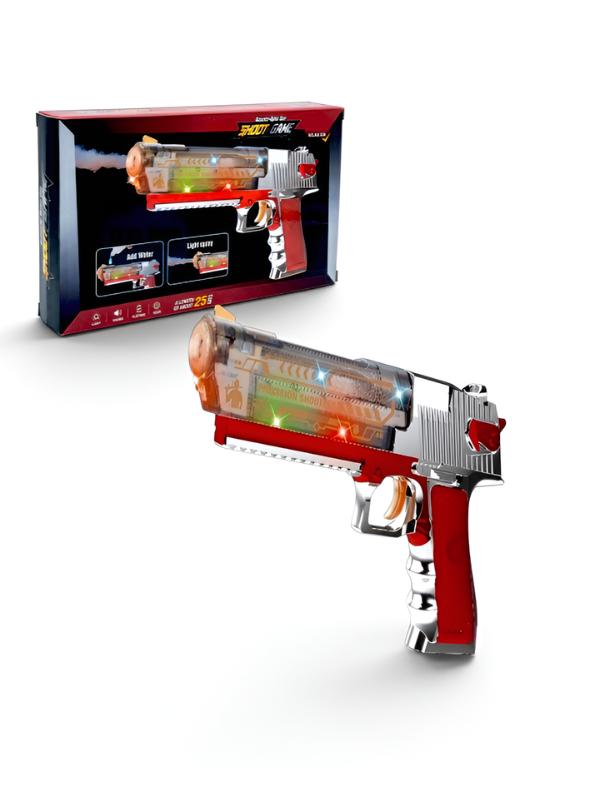 Desert Eagle Electronic Light & Sound Toy Gun with Simulated Smoke Spray Effect MD315