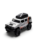 Diecast Jeep Wrangler Rubicon Off-Road - White 1:36 Scale Toy Car with Openable Doors and Roof Rack LMI12403