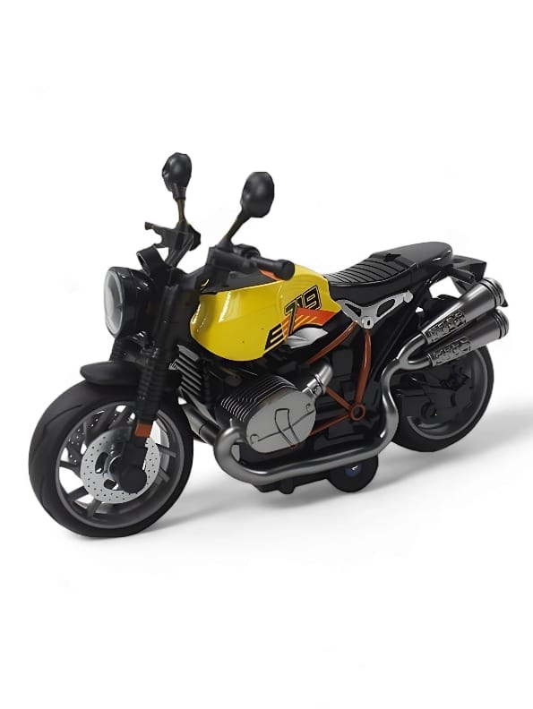Sport Racing Motorcycle Toy Metal Model Diecast Bike - Yellow (MD-18) - Toyloft