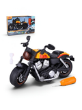DIY Take-Apart Cruiser Motorcycle Toy – Build-Your-Own Friction Powered Superbike Kit with Screwdriver NX16720.
