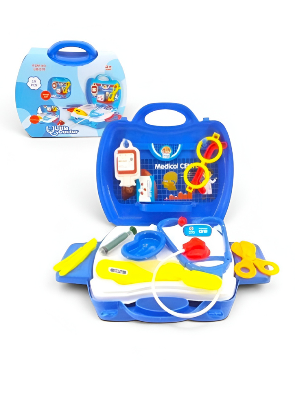 Doctor Kit Play Set with Carry Case – Pretend Medical Center Educational Role Play Doctor Kit LMI7679.