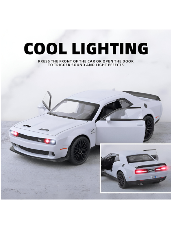 Dodge Challenger SRT Hellcat Redeye 1/24 Scale Diecast Model - Grey Widebody Edition LMI15016