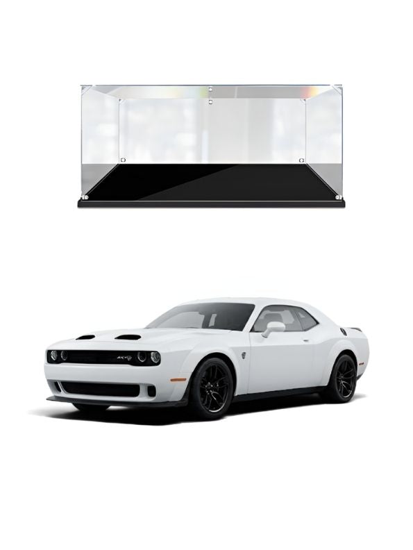 Dodge Challenger SRT Hellcat Widebody 1:32 Scale White Alloy Model Car with Acrylic Display Box MD29