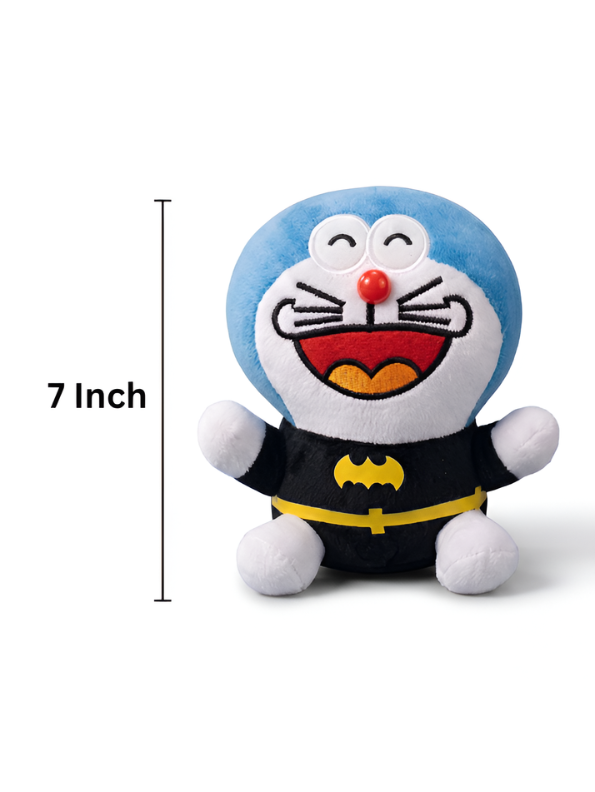 Doraemon Batman Plush Toy - 7 Inch Soft Stuffed Anime ST16773.