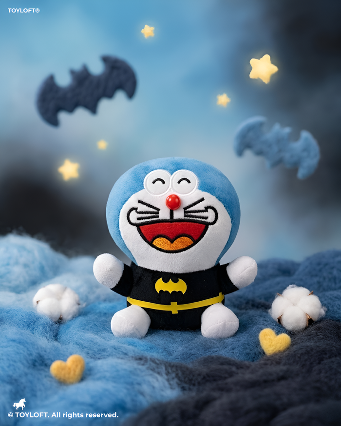 Doraemon Batman Plush Toy - 7 Inch Soft Stuffed Anime ST16773.