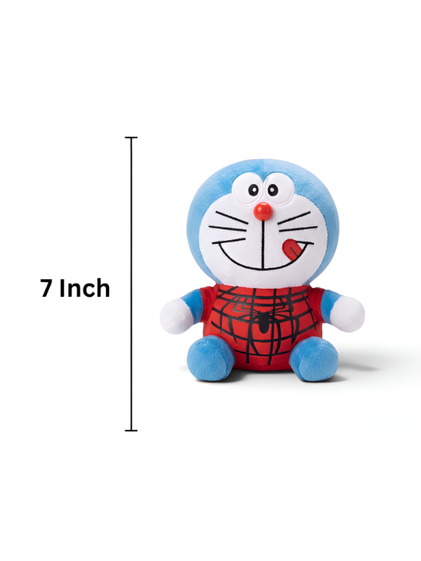 Doraemon in Spider-Man Suit Plush Toy – 7 Inch Crossover Soft Toy ST16773.