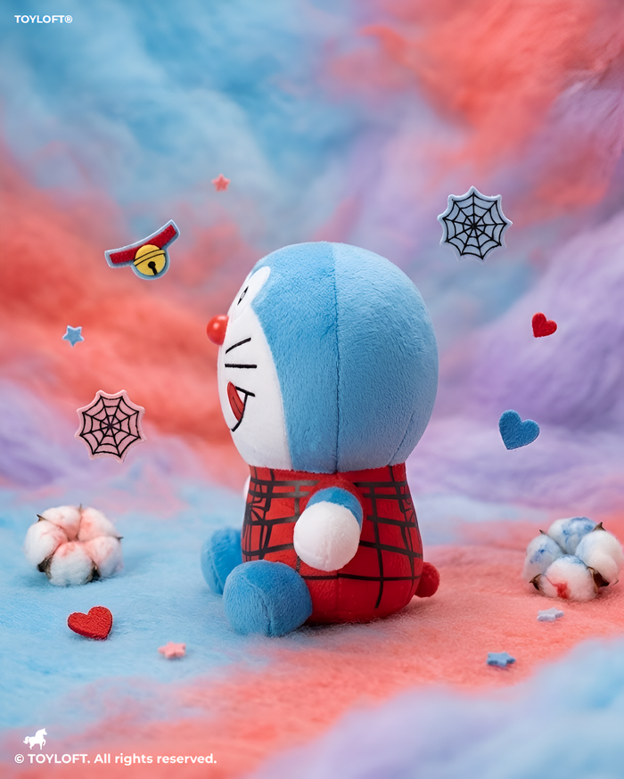 Doraemon in Spider-Man Suit Plush Toy – 7 Inch Crossover Soft Toy ST16773.