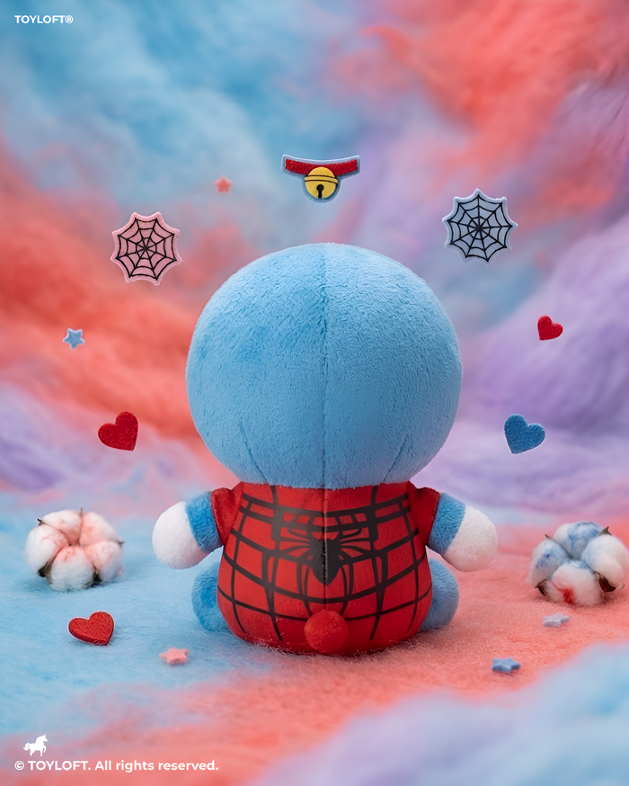 Doraemon in Spider-Man Suit Plush Toy – 7 Inch Crossover Soft Toy ST16773.