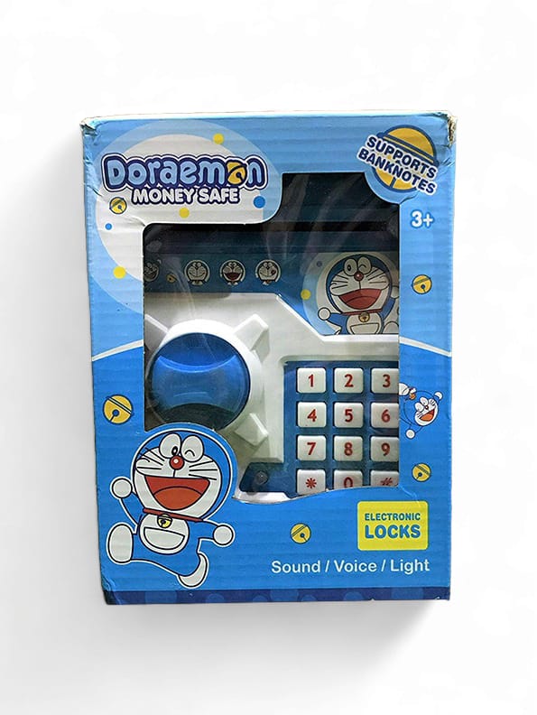 Doraemon Money Safe Lock Bank For Kids Baby - Toyloft