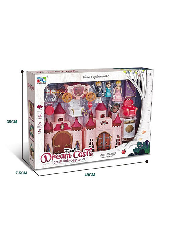 Dream Castle Toy House For Kids - Pink (MS-M-53) - Toyloft