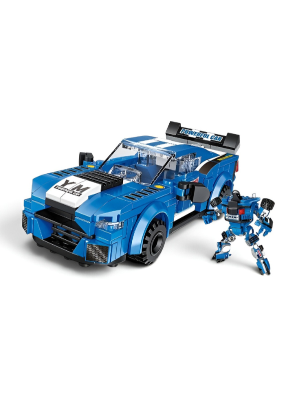 Dynamic 2-in-1 Robot Sports Car Building Block Set | Transforming STEM Construction MD339