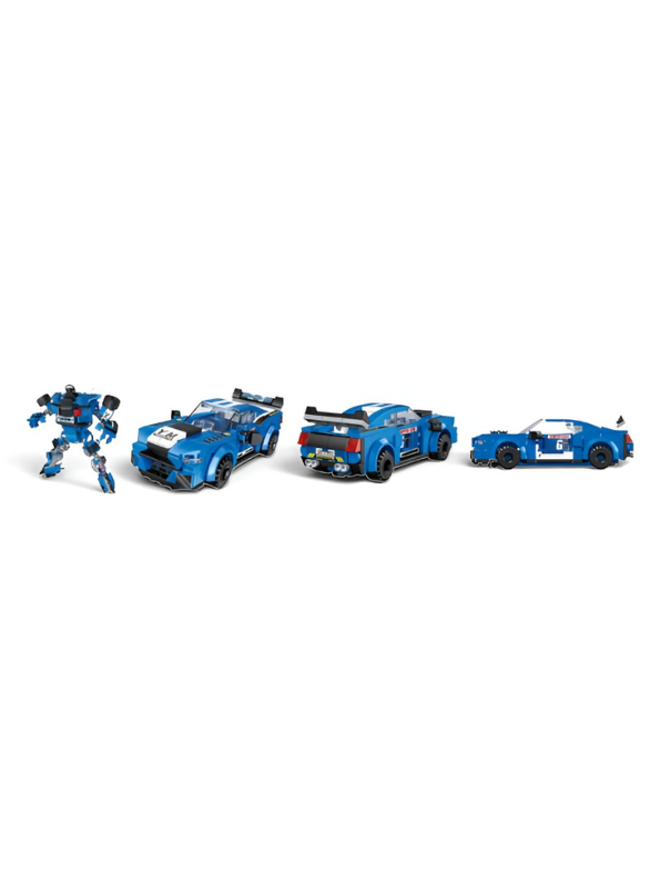 Dynamic 2-in-1 Robot Sports Car Building Block Set | Transforming STEM Construction MD339